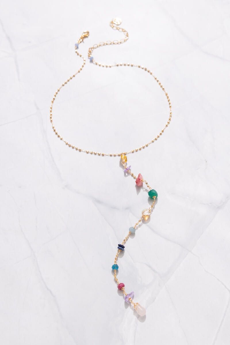 Color Gem Lariat