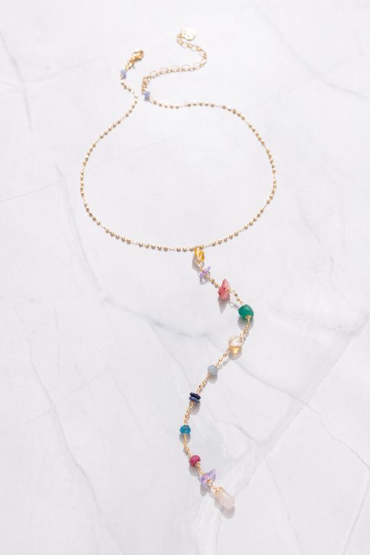 Color Gem Lariat