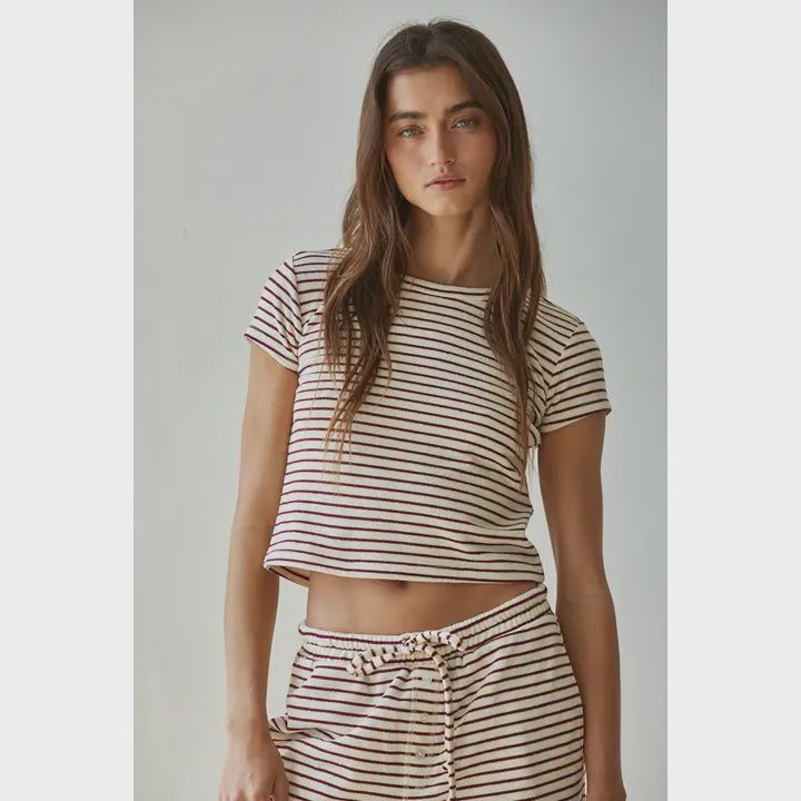 Knit Striped Tee