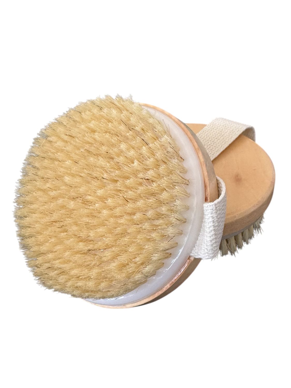 Szczotka do masażu ciała na sucho – bambusowa z naturalnym włosiem dzika