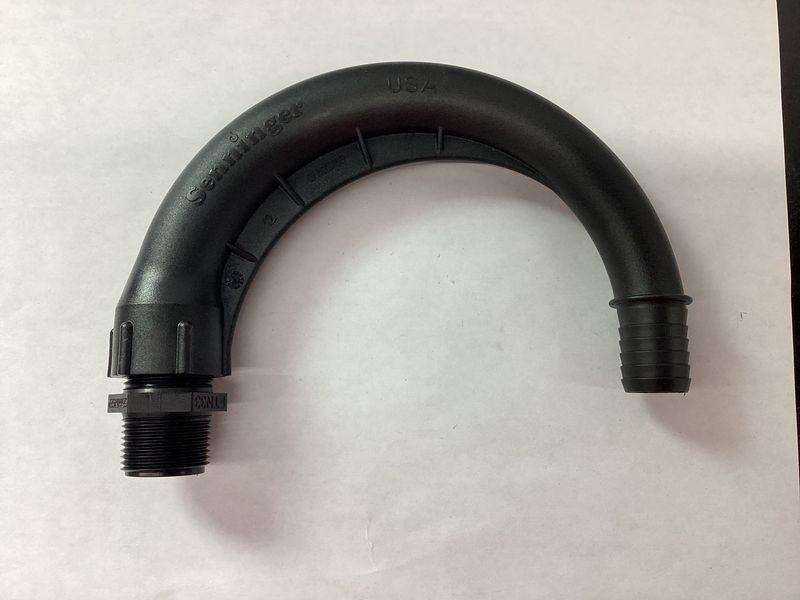 6" WS 180-degree Barbed Gooseneck