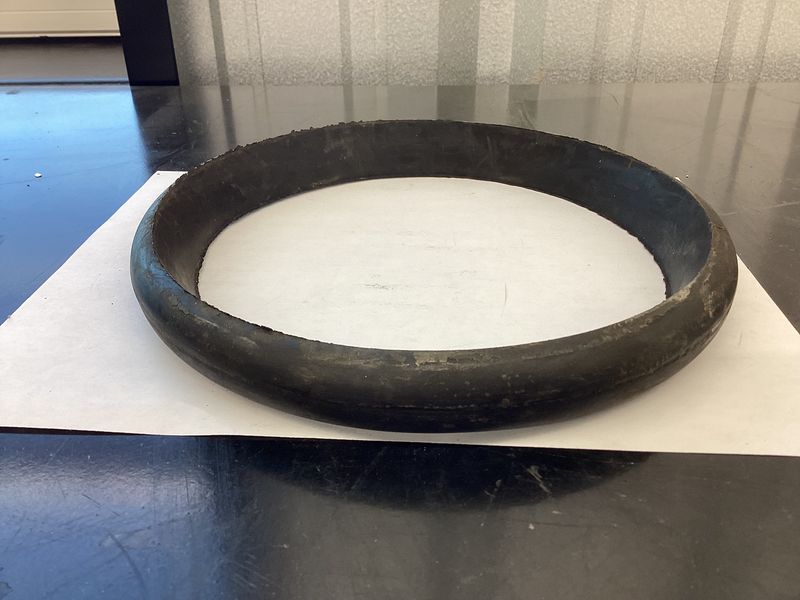 8" Single Lip, Pierce Gasket (round back)