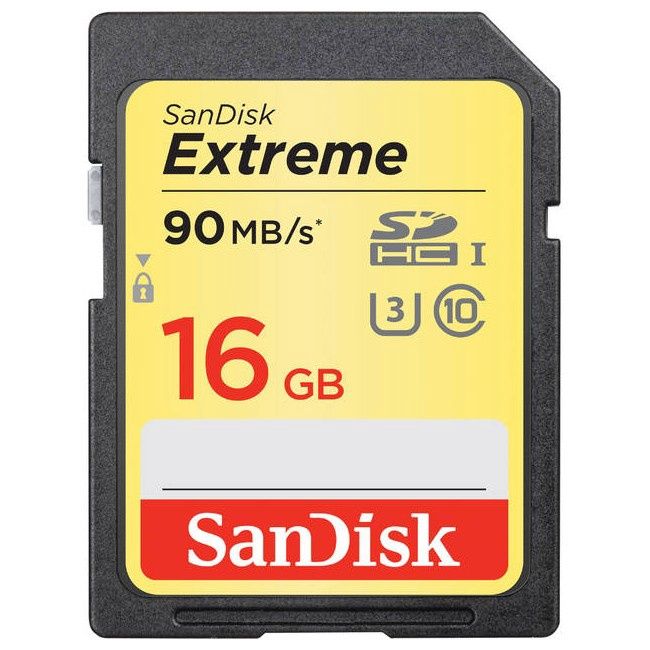 SANDISK EXTREME UHS-1 U3 16GB/ C10 CARD