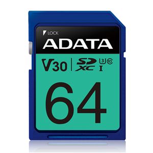 ADATA Premier Pro UHS-IU3 V30 SDXC Card 64GB