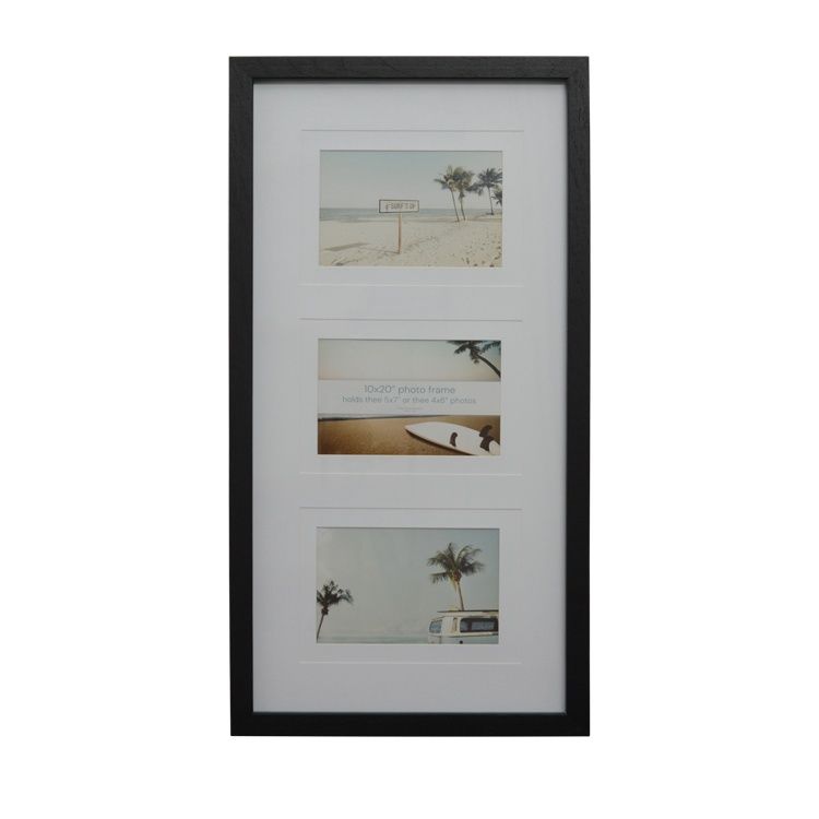 Escape 10x20 inch Black with 3(4x6) or 3(5x7) inch Openings