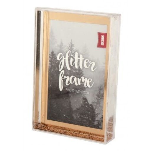 Shot2Go Photo Block Frame 6x4 Rose-Gold Glitter