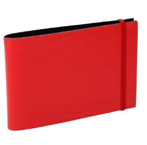 CITI LEATHER 4X6 ALBUM RED