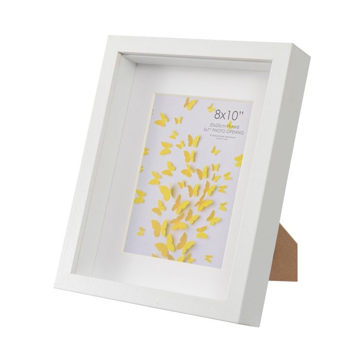 Vienna Shadow Box White 8x10&quot; with 5x7 opening
