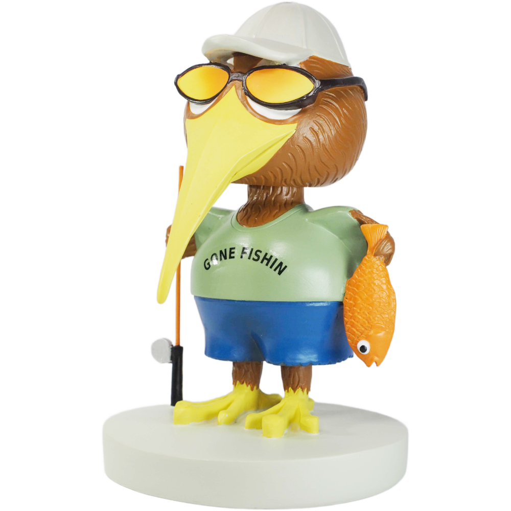 Cheeky Kiwi Fisherman Bobblehead