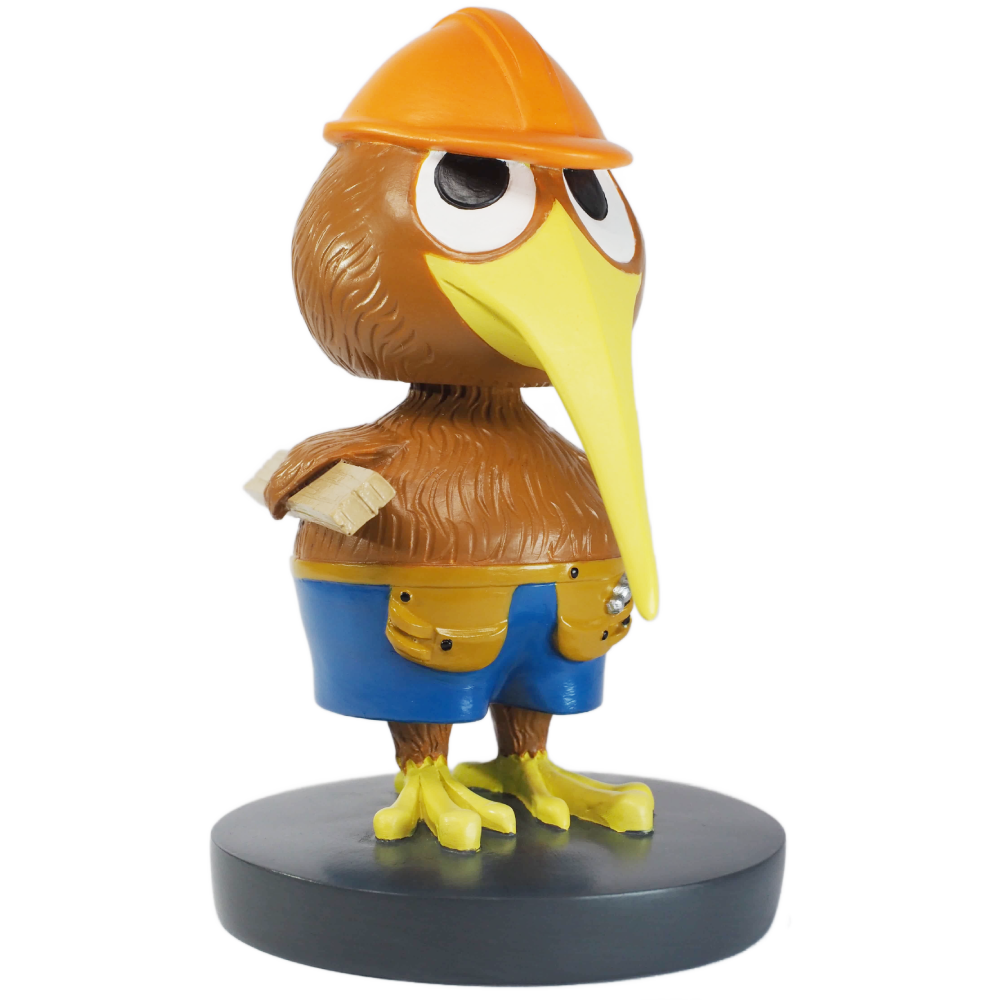 Cheeky Kiwi Builder Bobblehead