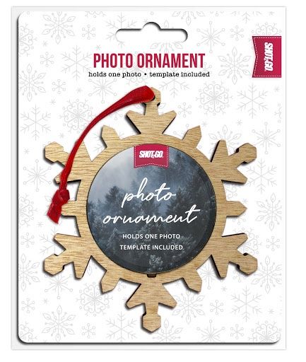 Shot2Go Wooden Snowflake Photo Decorartion