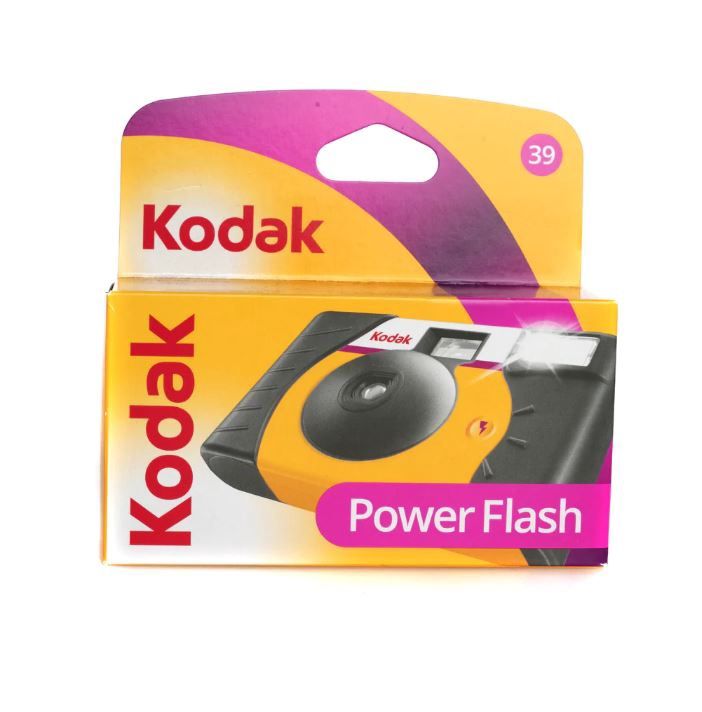 Kodak POWER FLASH Disposable Film Camera with Flash – 39 Exp