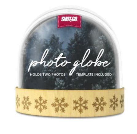 SHOT2GO Photo Snow Globe – Wooden