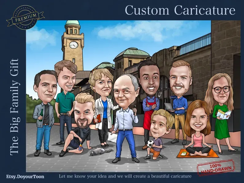 Caricature - Family