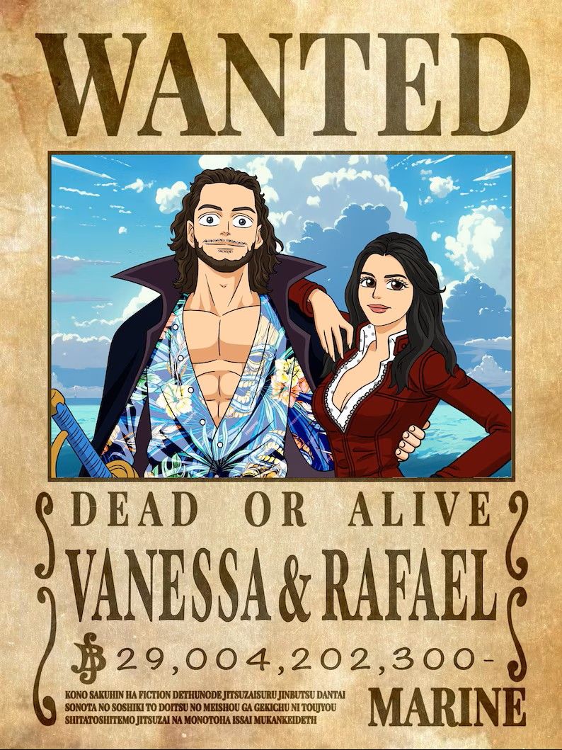 Anime Wanted Poster