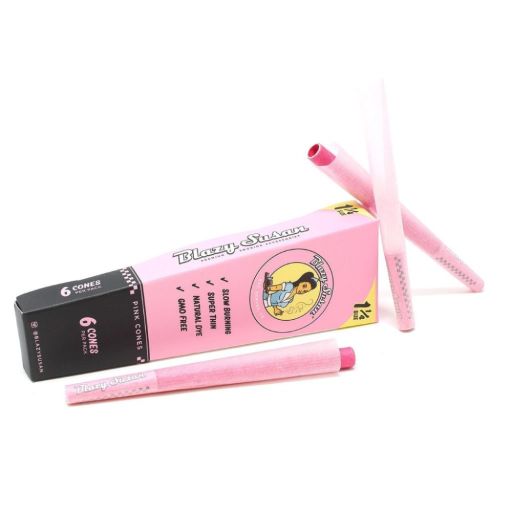 Blazy Susan Pink Pre Rolled Cones 6 Count