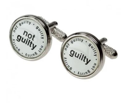 Guilty - Not Guilty Cufflinks