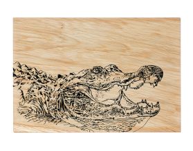 Alligator Oak Serving Board