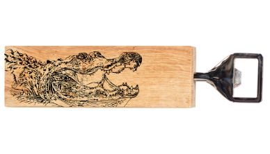 Alligator Oak Bottle Opener