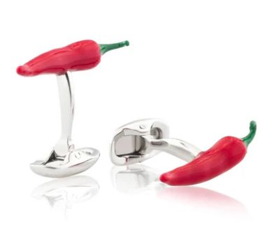 Red Chilli Pepper Cufflinks