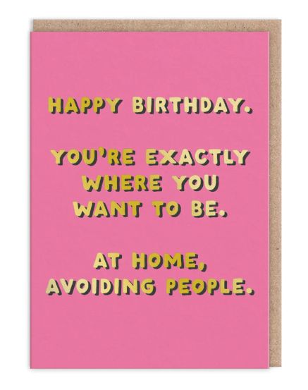 Avoiding People Greeting Card