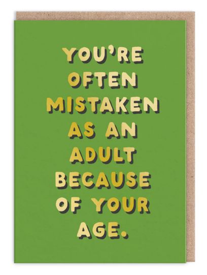 Mistaken Adult Greeting Card