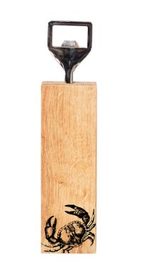 Crab Oak Bottle Opener