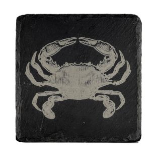 Crab Single Slate Coaster