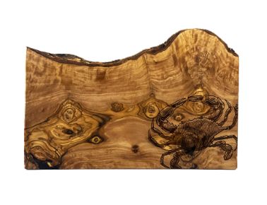 Crab Olive Wood Cutting Board