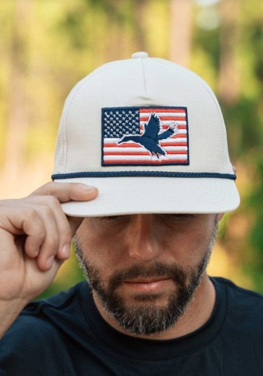 American Flag Duck Cap
