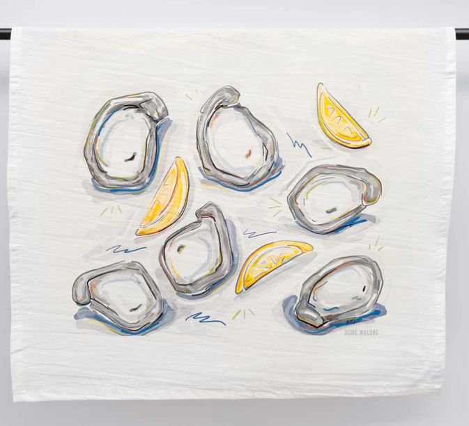 Oyster Tea Towel