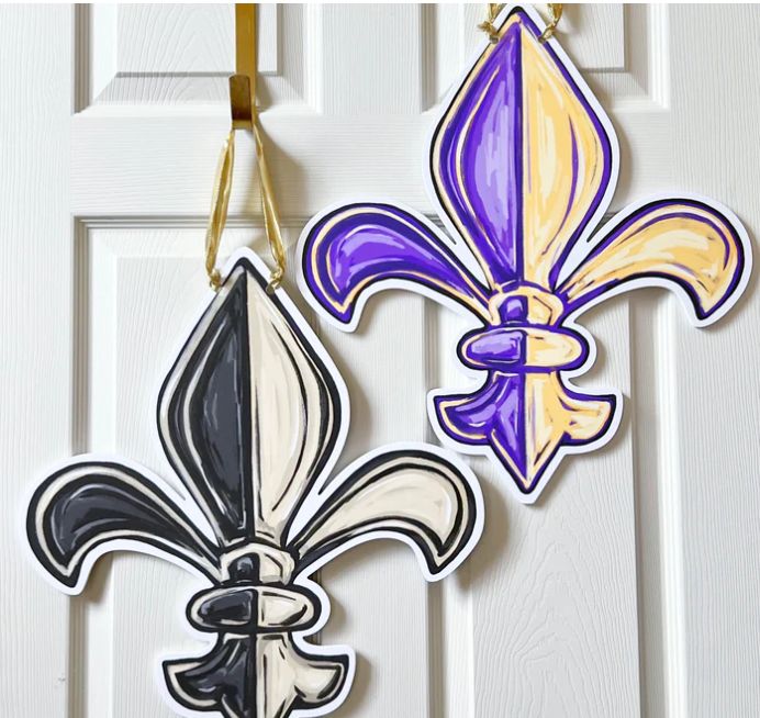 LSU &amp; Saints FDL Door Hanger