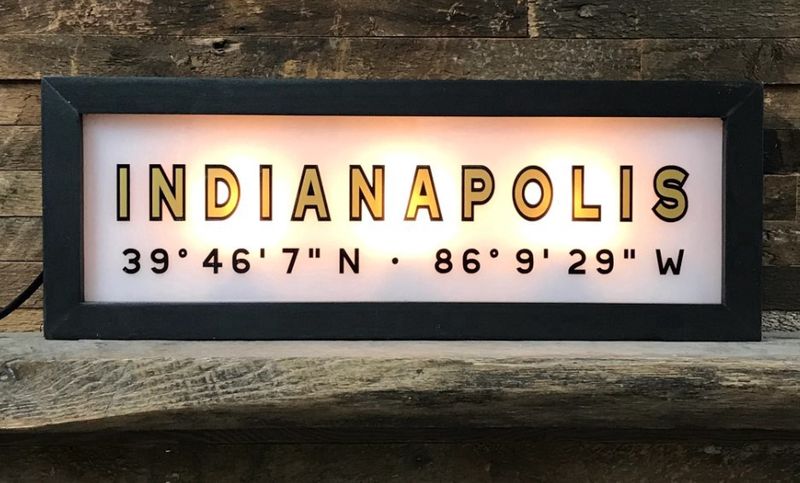 NO Lat/Long Lighted Sign