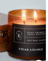 Cigar Lounge Wax Candle