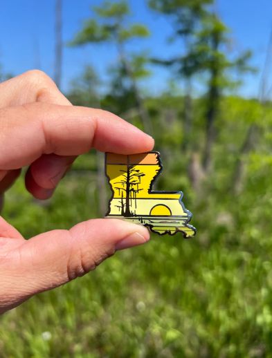 La Sunset Enamel Pin