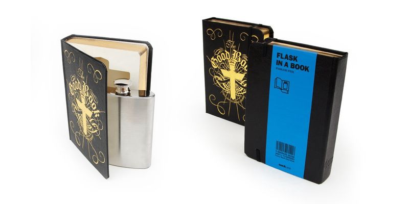 Good Book Hip Flask