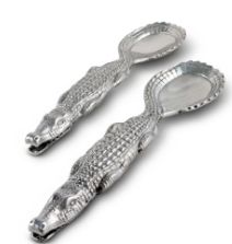 Alligator Figural Serving Set