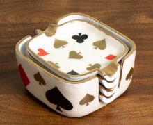Casino Ashtray Set of 4