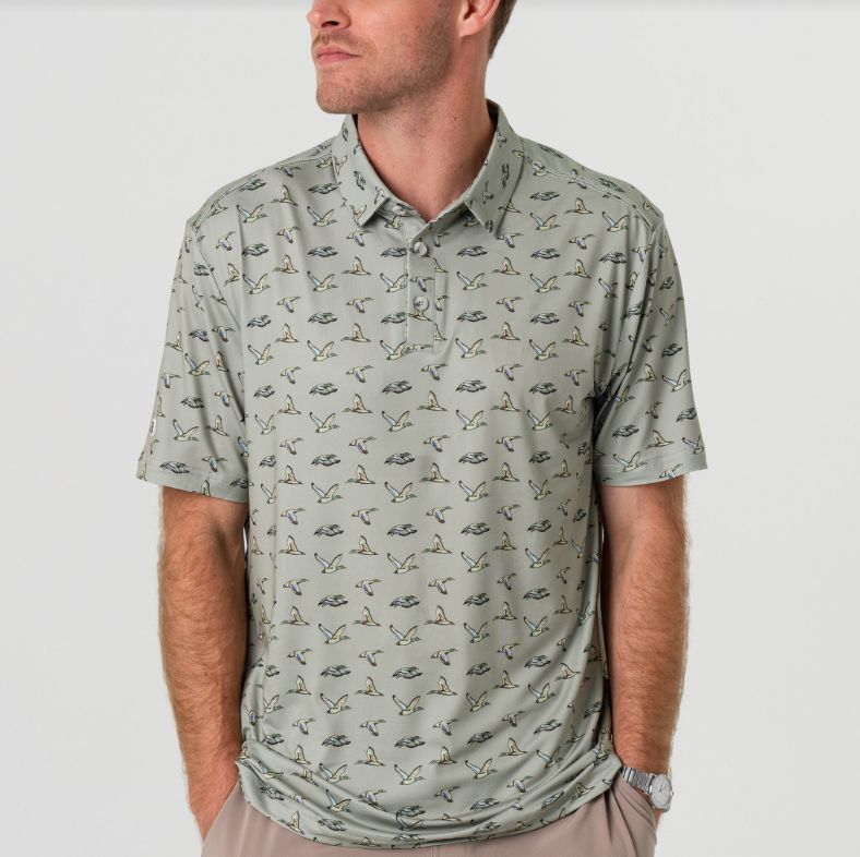 Flying Ducks Perf Polo, Size: Small