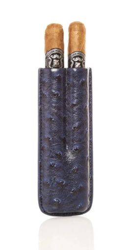 Keep It Fresh Cigar Double, Color: Blue Ostrich