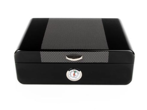 Lorenzo Cigar Humidor, Color: Black