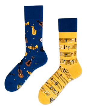 Music Notes Crew Sock