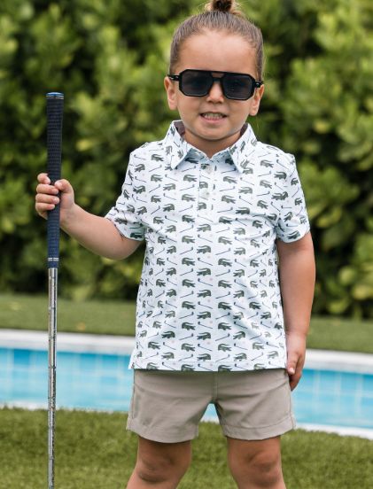 Tap It In Youth Polo, Size: X-Small