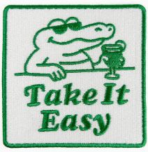Take It Easy Iron On Patch