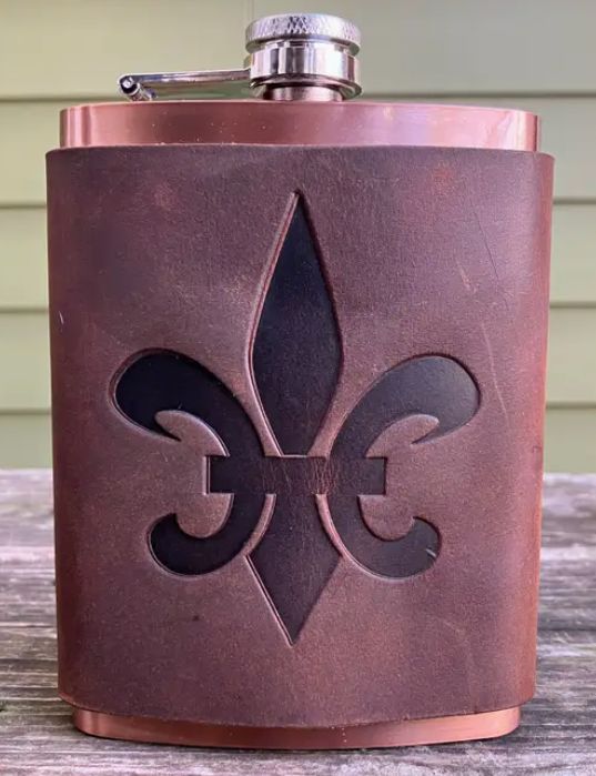 Leather Wrapped Flask
