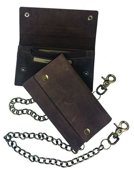 Leather Wallet / Chain