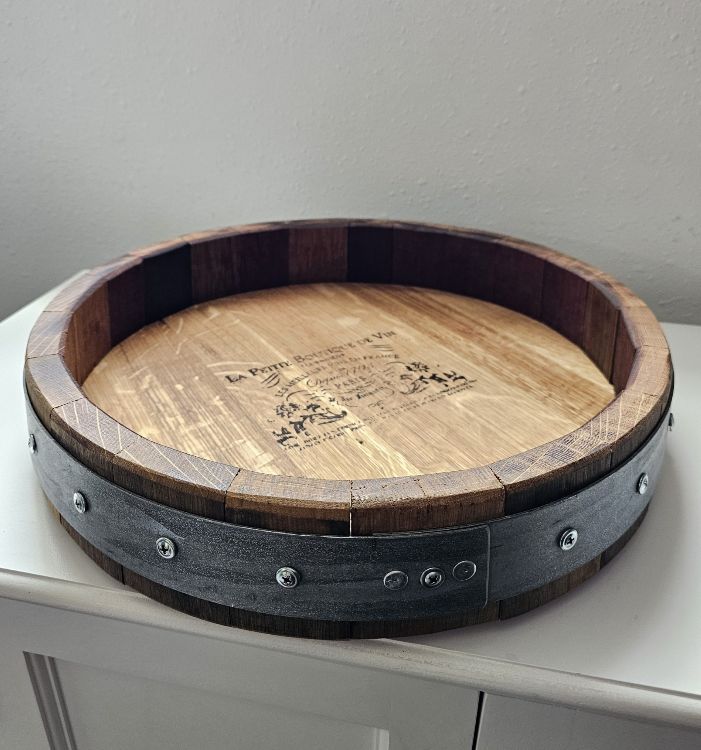 Small Wine Barrel Lazy Susan