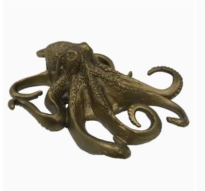 Brass Octopus Paperweight