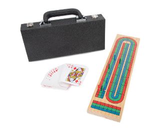 Onyx Cribbage Set, Color: Black
