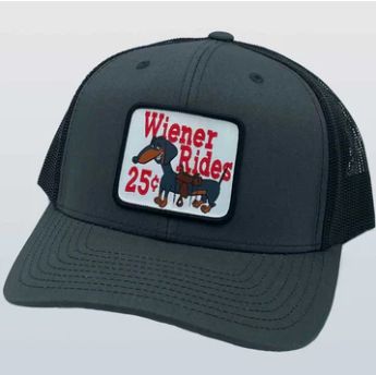 Weiner Rides Cap, Color: Char/Blk